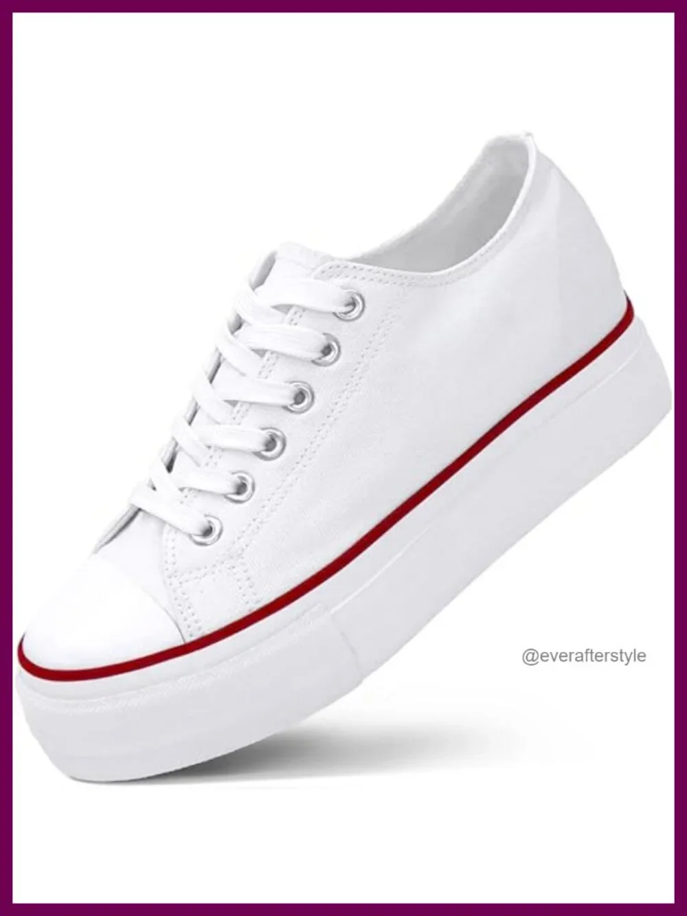 Women's Platform Wedge Sneakers 3 Inch Hidden Heel Lift Shoes Casual Lace Up